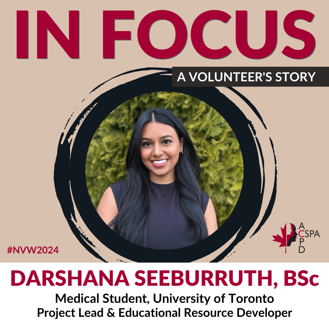 Darshana Seeburruth's volunteer profile CSPA